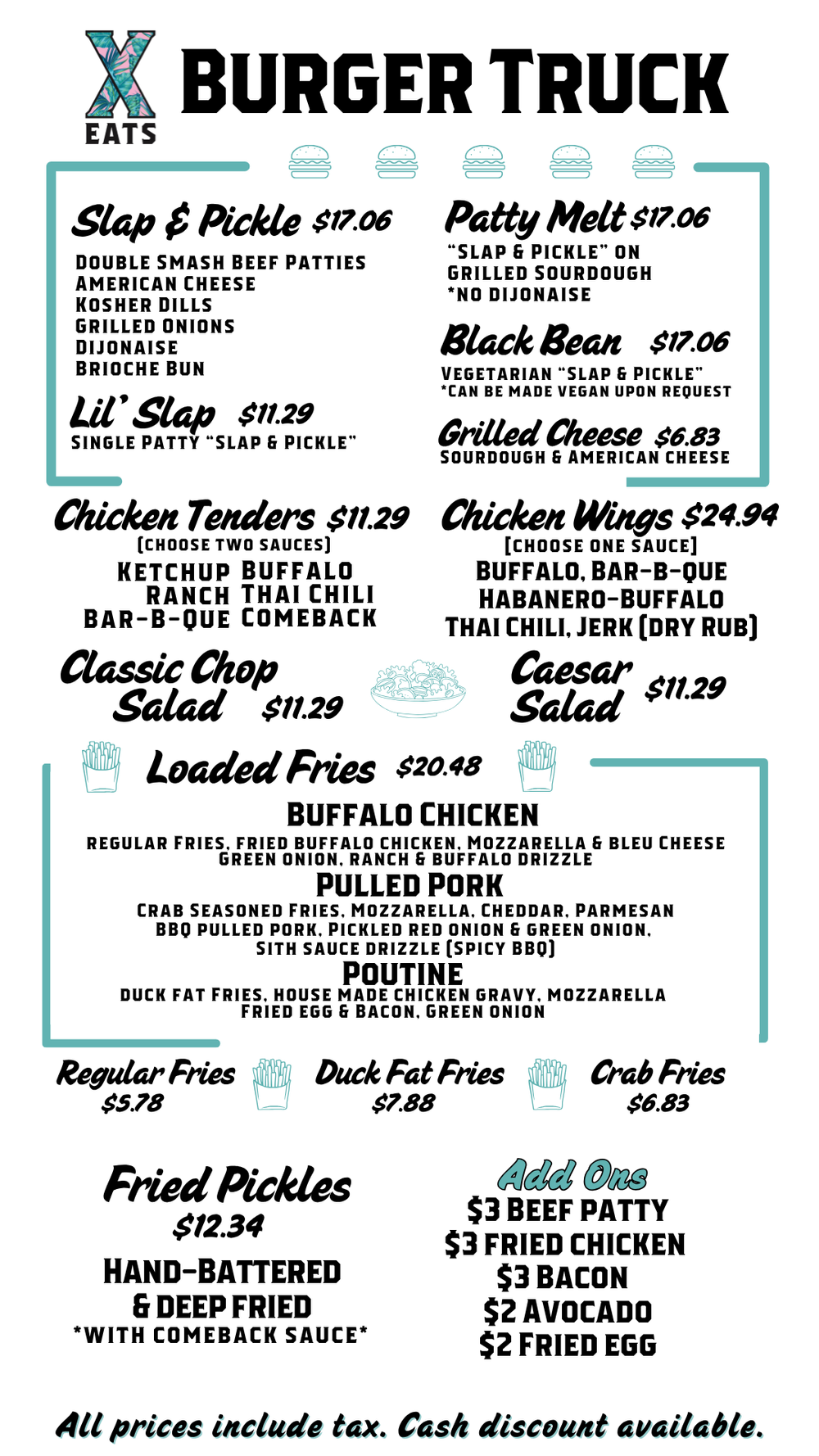 Food Menu — Brewery X